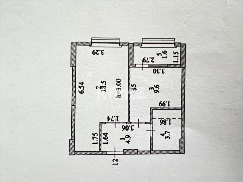 Продажа 1-комнатной квартиры, 38.3 м² - Продажа однокомнатных квартир в р-не Есиль Астаны - страница 6 фото 1 из 1