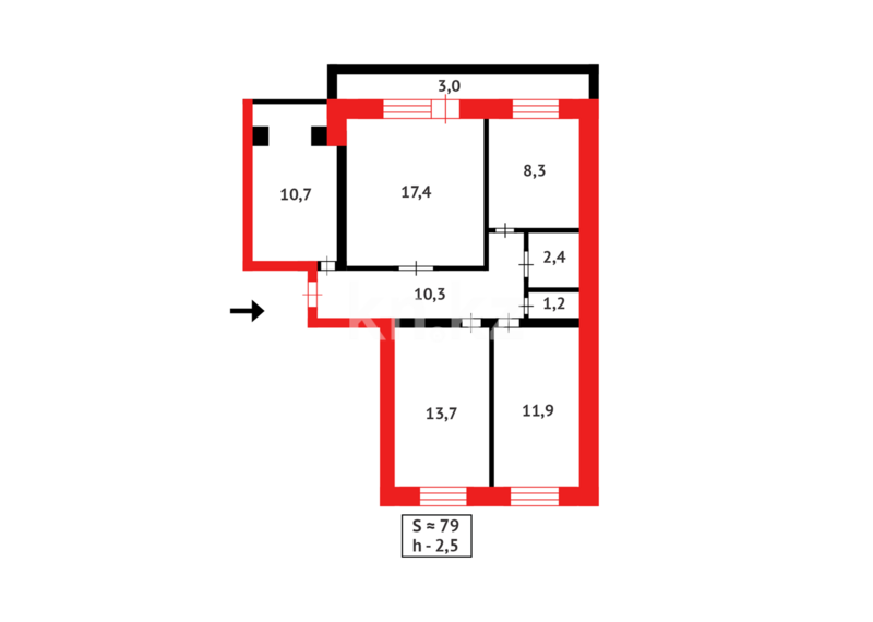 Продажа 4-комнатной квартиры, 78 м² - Продажа четырехкомнатных квартир в Караганде - страница 2 фото 30 из 30