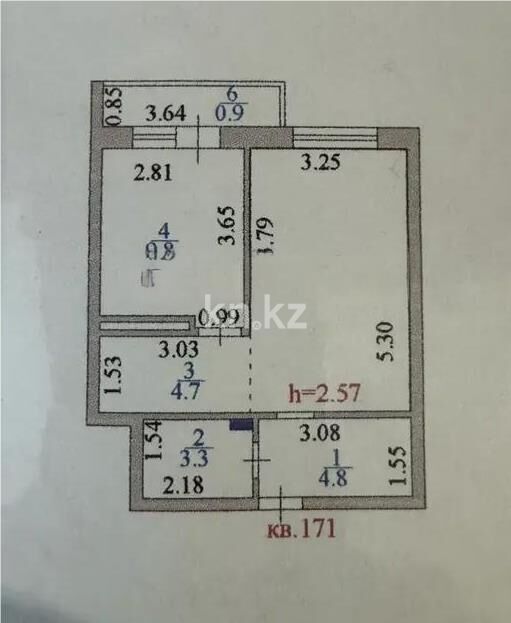 Продажа 2-комнатной квартиры, 40.6 м² - Продажа квартир в Казахстане - страница 46 фото 7 из 7