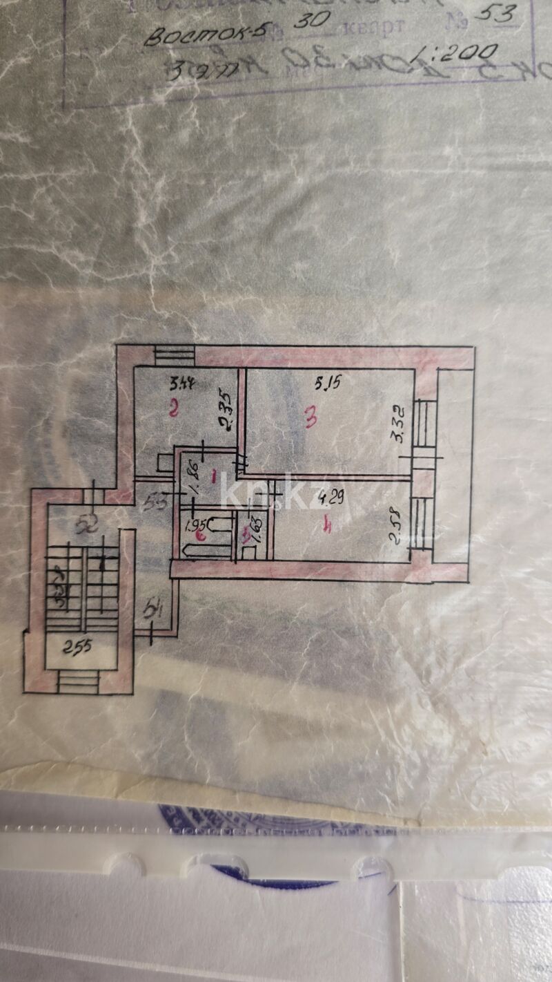 Продажа 2-комнатной квартиры, 46.4 м² - Продажа квартир в блочном доме в Караганде фото 1 из 1