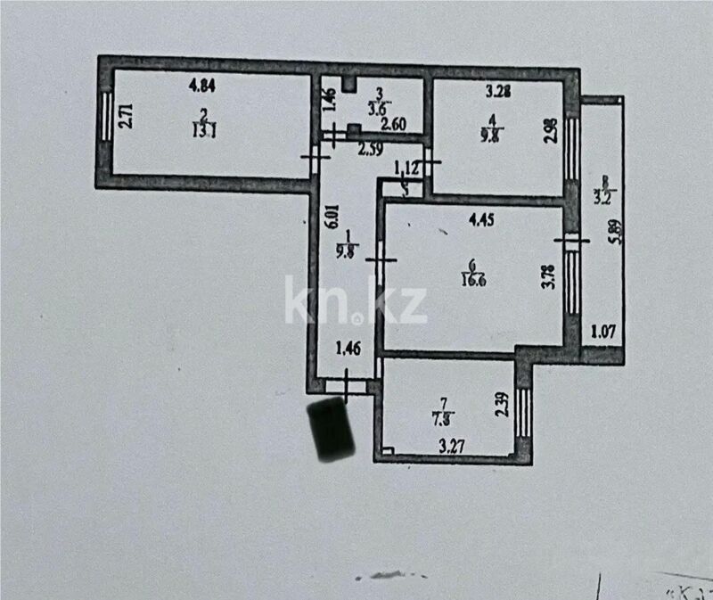 Продажа 3-комнатной квартиры, 63 м² - Продажа трехкомнатных квартир в панельном доме в Казахстане - страница 24 фото 4 из 4