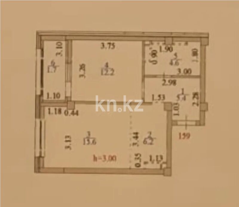 Продажа 1-комнатной квартиры, 45.7 м² - Продажа однокомнатных квартир в кирпичном доме в Астане - страница 69 фото 3 из 3