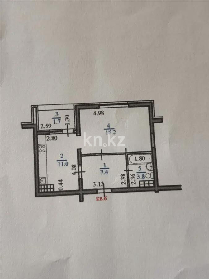 Продажа 1-комнатной квартиры, 40.1 м² - Продажа однокомнатных квартир в Алатауском р-не Алматы - страница 2 фото 4 из 4