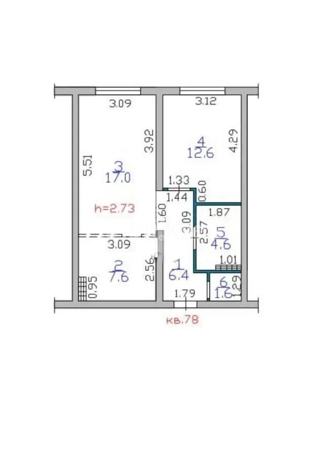 Продажа 2-комнатной квартиры, 50 м² - Продажа двухкомнатных квартир от собственников в Алматы фото 5 из 5