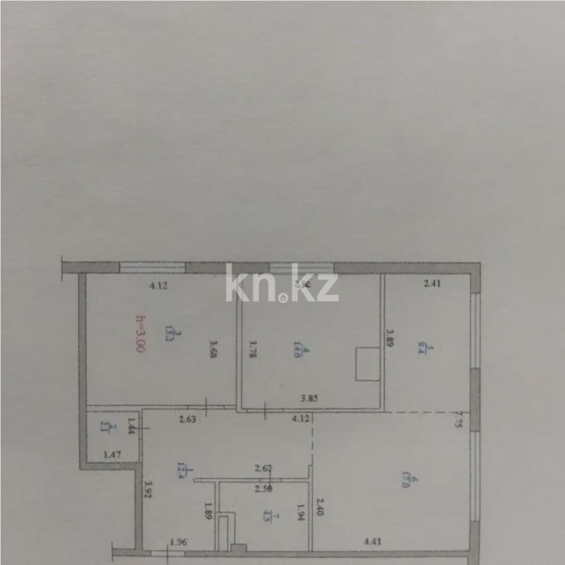 Продажа 3-комнатной квартиры, 75.6 м² - Продажа трехкомнатных квартир в Бостандыкском р-не Алматы - страница 27 фото 1 из 1