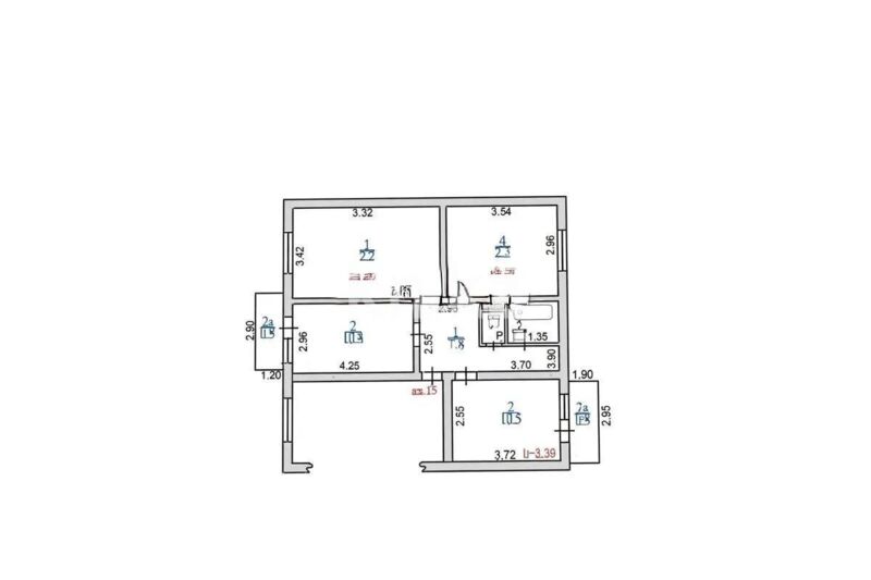 Продажа 3-комнатной квартиры, 65.1 м² - Продажа квартир в Алматы - страница 6 фото 5 из 5