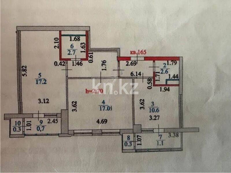 Продажа 2-комнатной квартиры, 60 м² - Продажа квартир в монолитно-каркасном доме в Казахстане - страница 41 фото 7 из 7