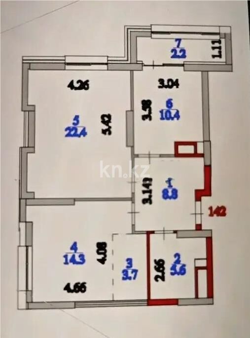 Продажа 2-комнатной квартиры, 67.4 м² - Продажа квартир в Казахстане - страница 20 фото 1 из 1