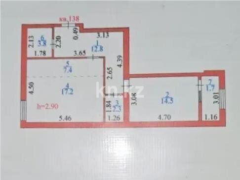 Продажа 2-комнатной квартиры, 59.7 м² - Продажа двухкомнатных квартир от собственников в Казахстане - страница 11 фото 6 из 6