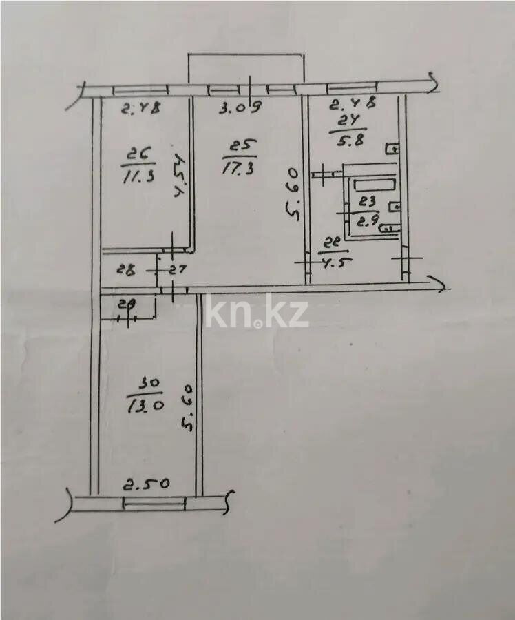 Продажа 3-комнатной квартиры, 60 м² - Продажа квартир в Алматы - страница 6 фото 5 из 5