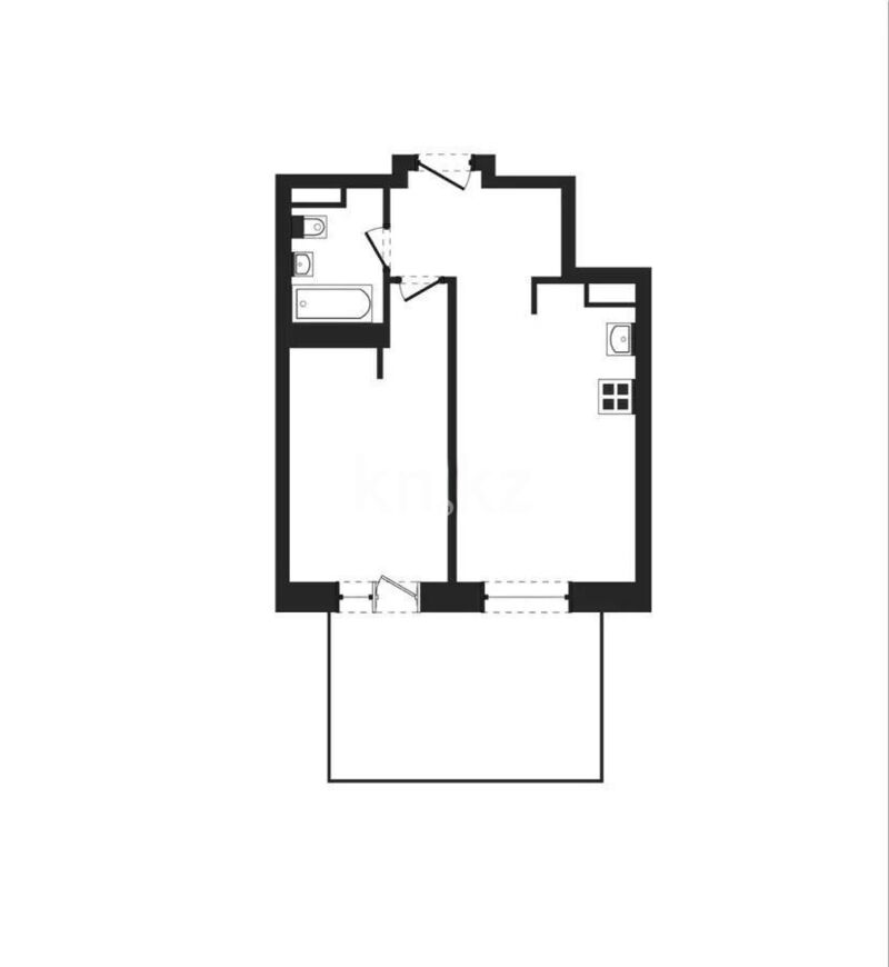 Продажа 2-комнатной квартиры, 57.22 м² - Продажа квартир от собственников в Алматы - страница 25 фото 1 из 1