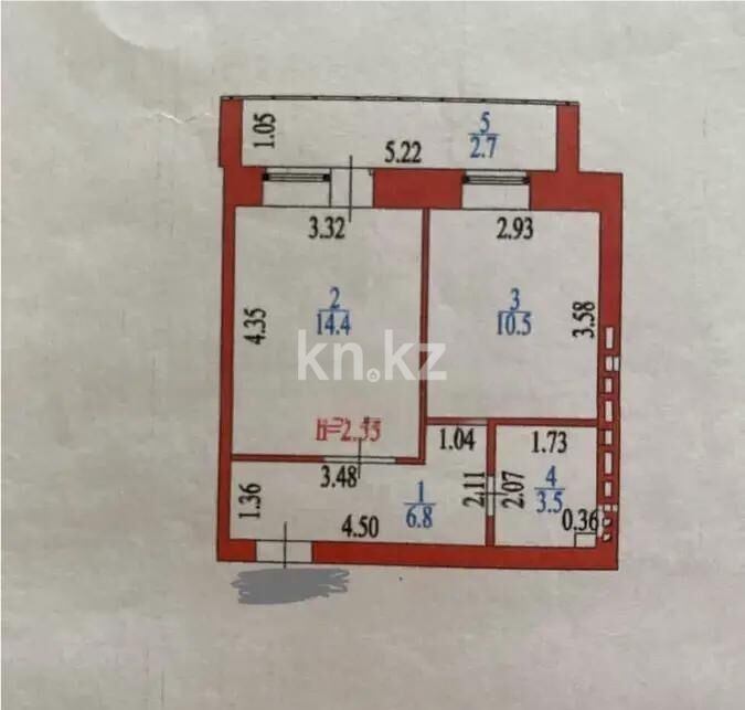 Продажа 1-комнатной квартиры, 37.9 м² - Продажа однокомнатных квартир в Казахстане - страница 3 фото 5 из 5