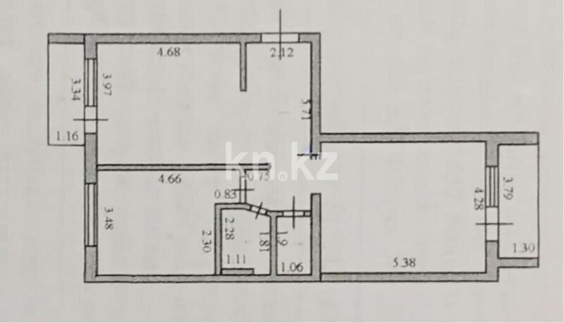 Продажа 2-комнатной квартиры, 77 м² - Продажа двухкомнатных квартир в кирпичном доме в Астане - страница 72 фото 5 из 5