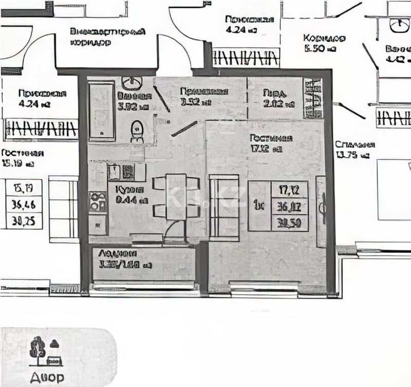 Продажа 1-комнатной квартиры, 38.5 м² - Продажа однокомнатных квартир в р-не Нура Астаны - страница 24 фото 1 из 1