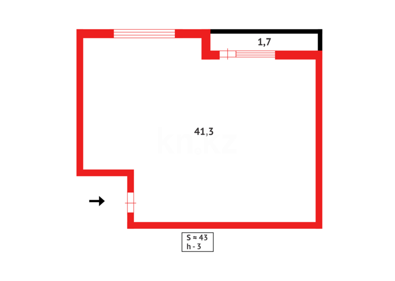 Продажа 1-комнатной квартиры, 43 м² - Продажа однокомнатных квартир на Юго-Востоке Караганды - страница 5 фото 10 из 10
