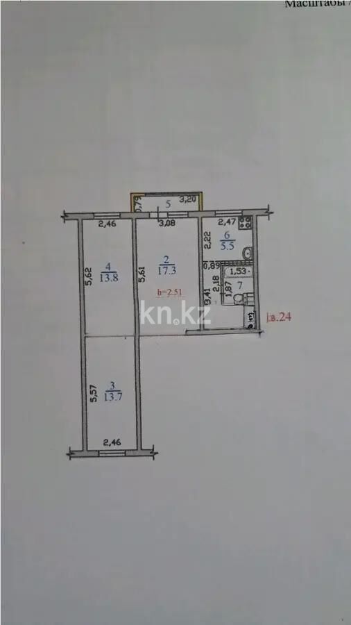 Продажа 3-комнатной квартиры, 59 м² - Продажа трехкомнатных квартир в Ауэзовском р-не Алматы - страница 21 фото 7 из 7