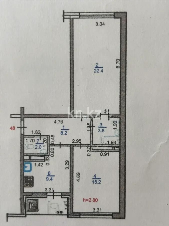 Продажа 2-комнатной квартиры, 64 м² - Продажа квартир от собственников в Алматы - страница 283 фото 4 из 4