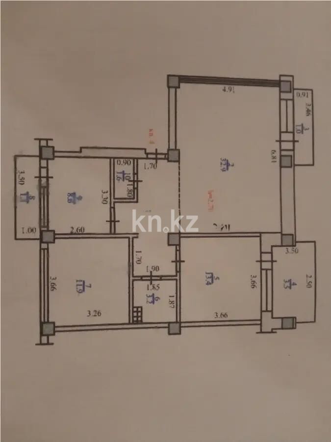 Продажа 3-комнатной квартиры, 86.4 м² - Продажа трехкомнатных квартир в кирпичном доме в Алматы - страница 16 фото 6 из 6