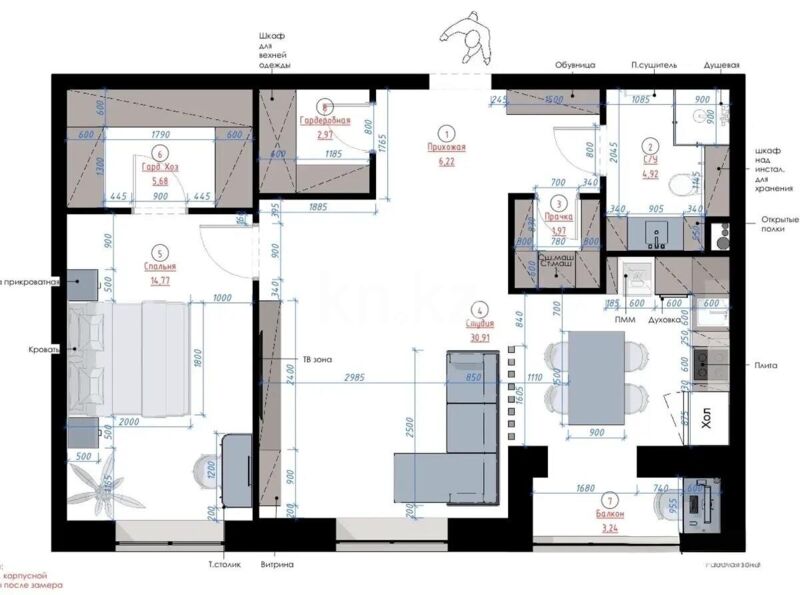 Продажа 2-комнатной квартиры, 70 м² - Продажа квартир в кирпичном доме в Казахстане - страница 4 фото 1 из 1