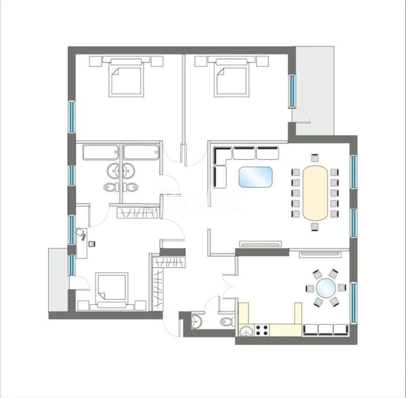 Продажа 4-комнатной квартиры, 197 м² - Недвижимость в Астане - страница 8 фото 3 из 3