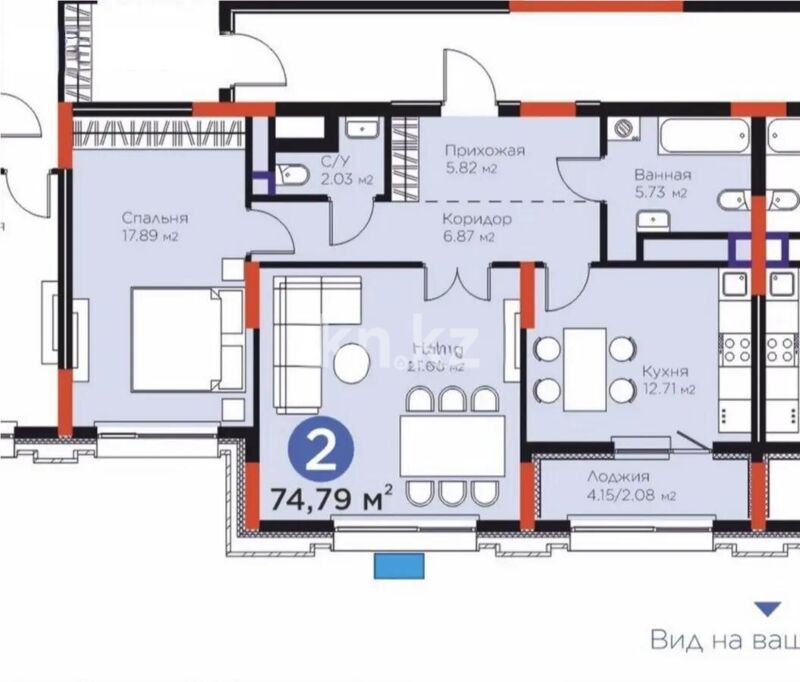 Продажа 2-комнатной квартиры, 75 м² - Продажа квартир в р-не Есиль Астаны - страница 36 фото 1 из 1