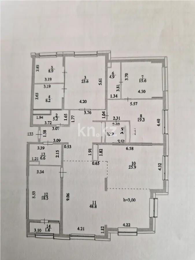 Продажа 6-комнатной квартиры, 213 м² - Продажа пятикомнатных и более квартир в монолитно-каркасном доме в Астане - страница 2 фото 13 из 13