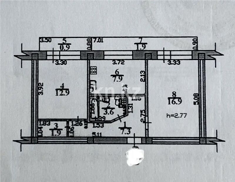 Продажа 2-комнатной квартиры, 53.3 м² - Продажа квартир от собственников в Алматы - страница 281 фото 5 из 5
