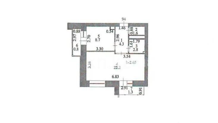 Продажа 1-комнатной квартиры, 41.7 м² - Продажа однокомнатных квартир в р-не Нура Астаны - страница 8 фото 4 из 4