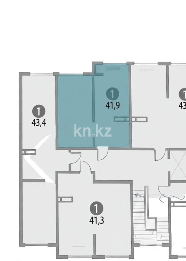 Продажа 2-комнатной квартиры, 42 м² - Продажа двухкомнатных квартир в монолитно-каркасном доме в Алматы - страница 134 фото 1 из 1