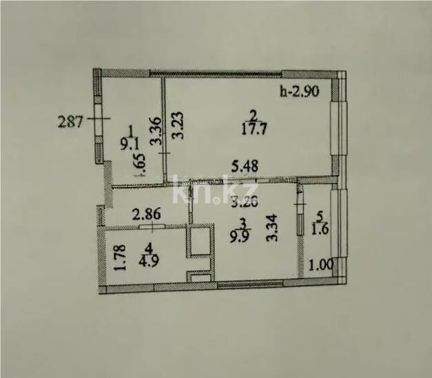 Продажа 1-комнатной квартиры, 43.2 м² - Продажа однокомнатных квартир в р-не Сарайшык Астаны - страница 12 фото 4 из 4