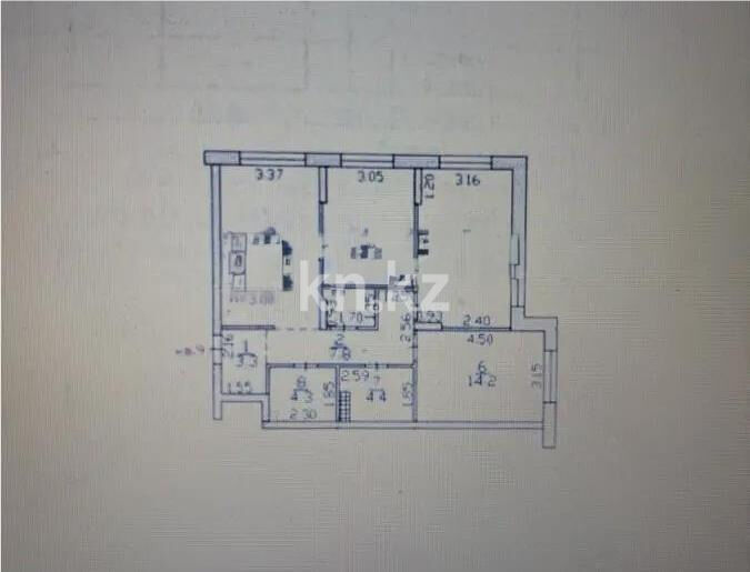 Продажа 3-комнатной квартиры, 84.8 м² - Продажа трехкомнатных квартир в Наурызбайском р-не Алматы - страница 5 фото 1 из 1