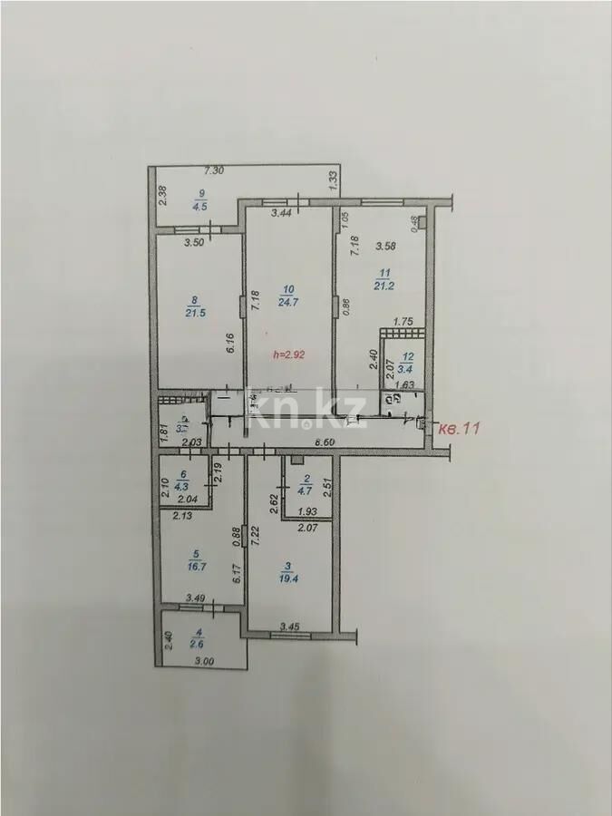 Продажа 4-комнатной квартиры, 153.2 м² - Продажа четырехкомнатных квартир от собственников в Алматы - страница 29 фото 7 из 7