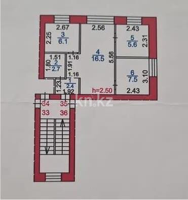 Продажа 3-комнатной квартиры, 40 м² - Продажа квартир в районе Михайловка в Караганде фото 2 из 2