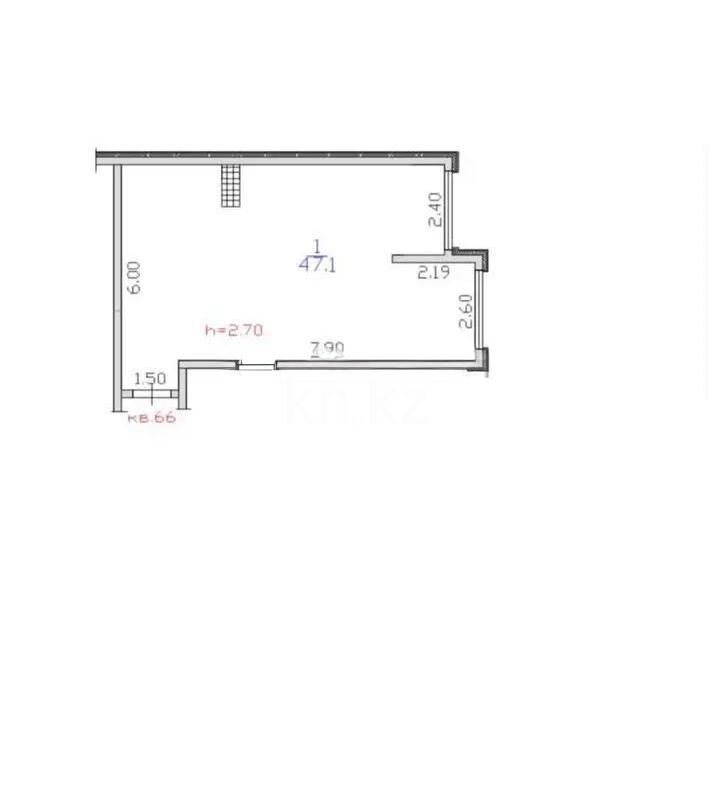 Продажа 2-комнатной квартиры, 47.1 м² - Продажа двухкомнатных квартир в монолитно-каркасном доме в Казахстане - страница 190 фото 1 из 1