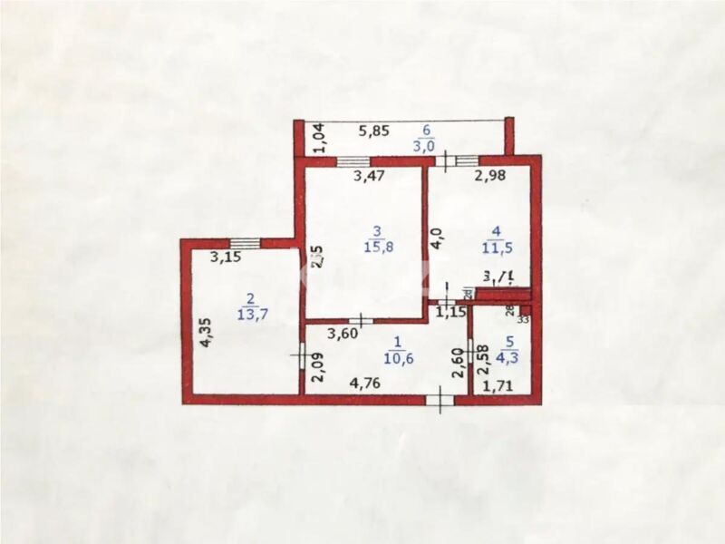 Продажа 2-комнатной квартиры, 60 м² - Продажа двухкомнатных квартир в р-не Алматы Астаны - страница 15 фото 5 из 5