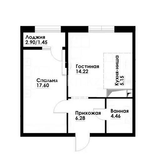 Продажа 2-комнатной квартиры, 49.16 м² - Продажа двухкомнатных квартир в Алатауском р-не Алматы - страница 29 фото 1 из 1