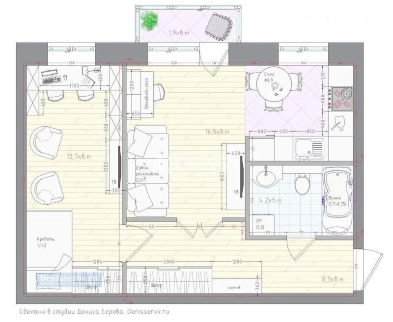 Продажа 2-комнатной квартиры, 45 м² - Продажа квартир в Бостандыкском р-не Алматы - страница 4 фото 5 из 5