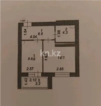 Продажа 1-комнатной квартиры, 37 м² - Продажа однокомнатных квартир в кирпичном доме в Астане - страница 65 фото 3 из 3
