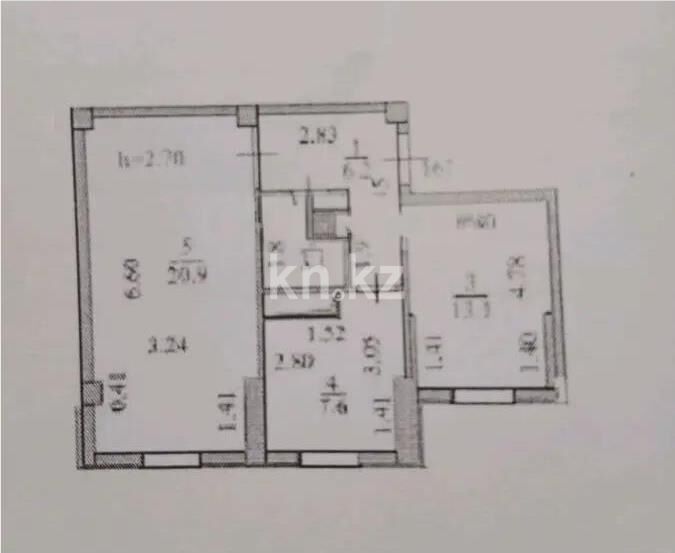 Продажа 2-комнатной квартиры, 50.9 м² - Продажа двухкомнатных квартир в блочном доме в Астане - страница 42 фото 1 из 1