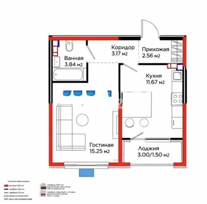 Продажа 1-комнатной квартиры, 37.7 м² - Продажа однокомнатных квартир в Турксибском р-не Алматы - страница 15 фото 1 из 1