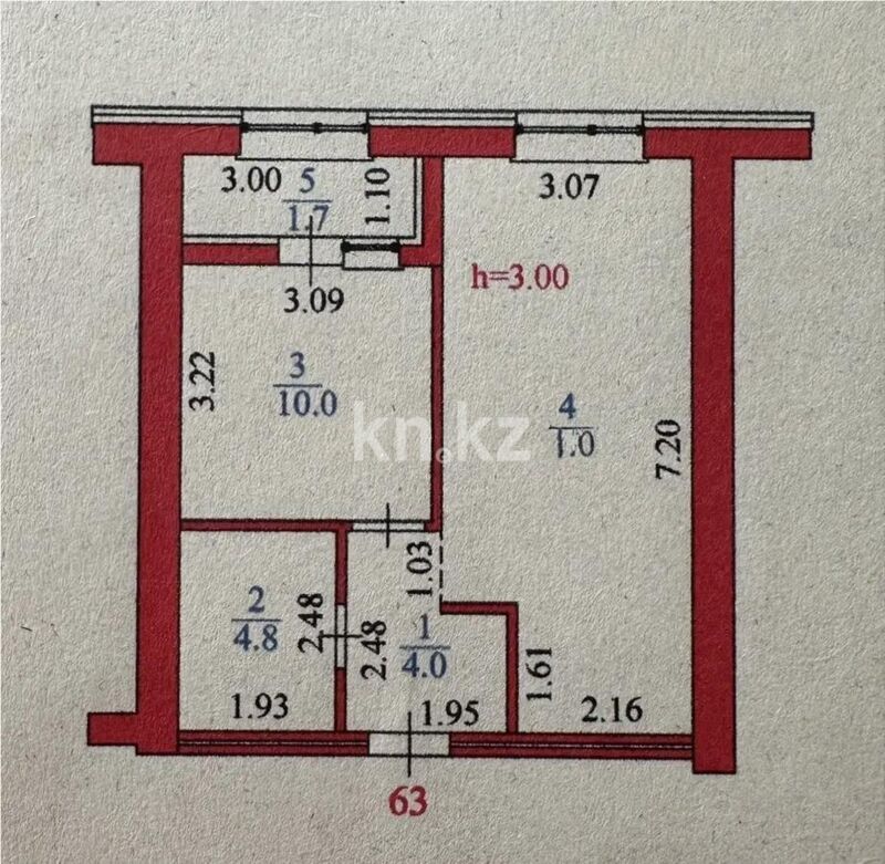 Продажа 1-комнатной квартиры, 41.1 м² - Продажа однокомнатных квартир от собственников в Астане - страница 2 фото 3 из 3