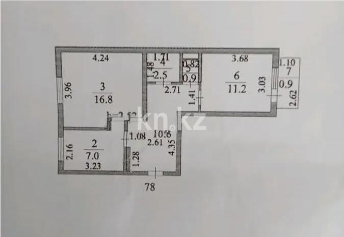 Продажа 2-комнатной квартиры, 50 м² - Продажа двухкомнатных квартир в блочном доме в Казахстане - страница 63 фото 4 из 4