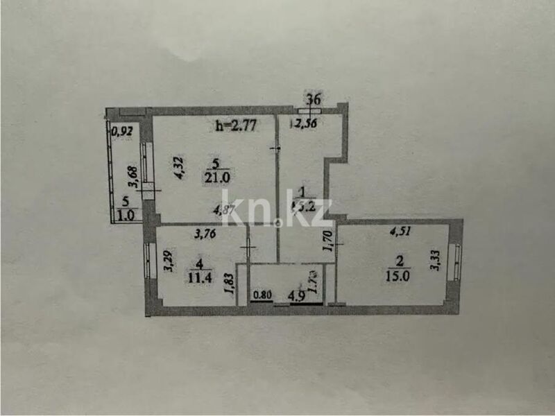 Продажа 2-комнатной квартиры, 68.5 м² - Продажа двухкомнатных квартир в р-не Есиль Астаны - страница 44 фото 7 из 7