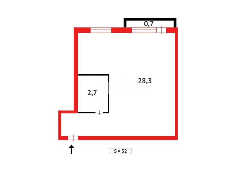 Продажа 1-комнатной квартиры, 33 м² - Продажа квартир в Казахстане - страница 1507 фото 8 из 8