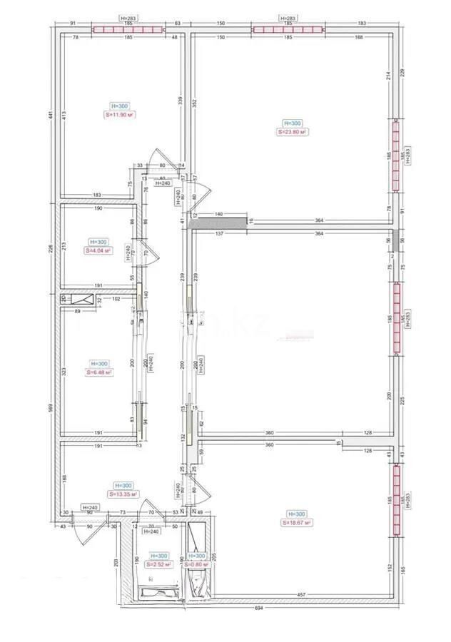 Продажа 4-комнатной квартиры, 109 м² - Продажа четырехкомнатных квартир от собственников в Астане фото 1 из 1