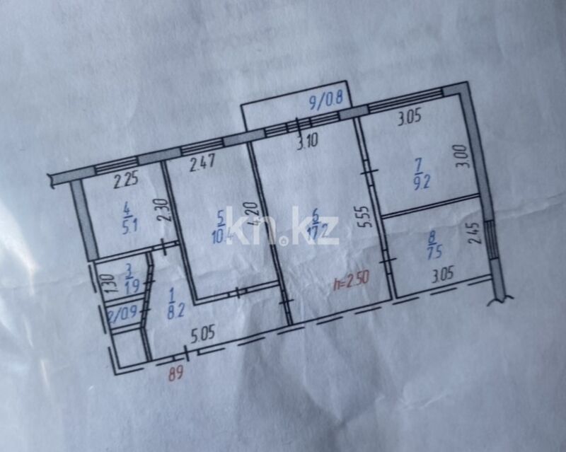 Продажа 4-комнатной квартиры, 61.2 м² - Продажа четырехкомнатных квартир от собственников в Темиртау фото 1 из 16