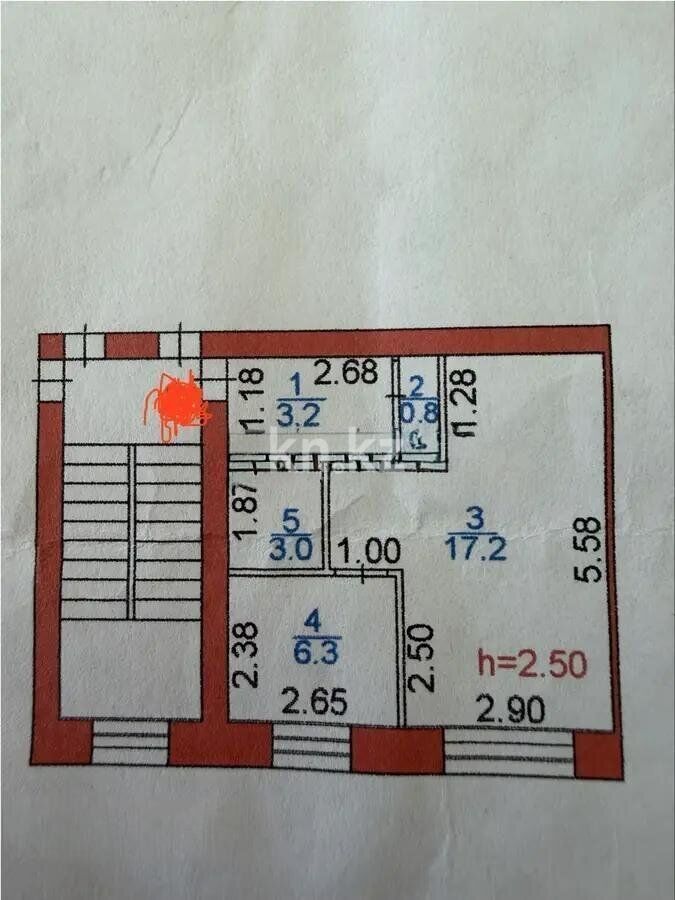 Продажа 1-комнатной квартиры, 30 м² - Продажа однокомнатных квартир в Караганде - страница 3 фото 5 из 5