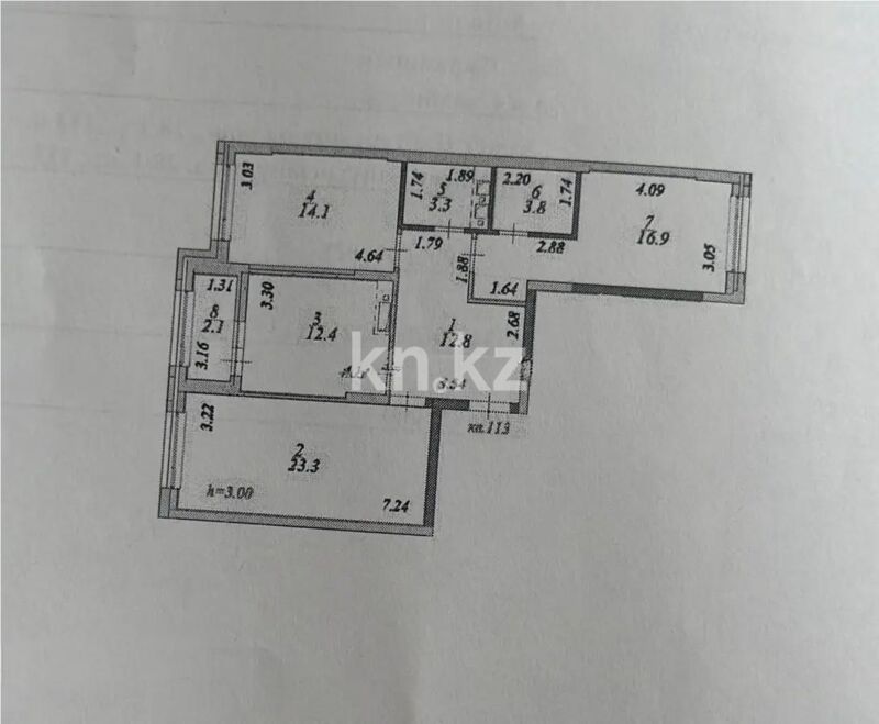 Продажа 3-комнатной квартиры, 88.7 м² - Продажа квартир в новостройках Астаны - страница 10 фото 1 из 1