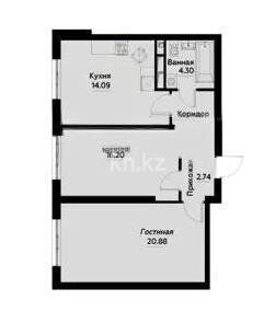 Продажа 2-комнатной квартиры, 62 м² - Продажа двухкомнатных квартир в Алатауском р-не Алматы - страница 3 фото 1 из 1