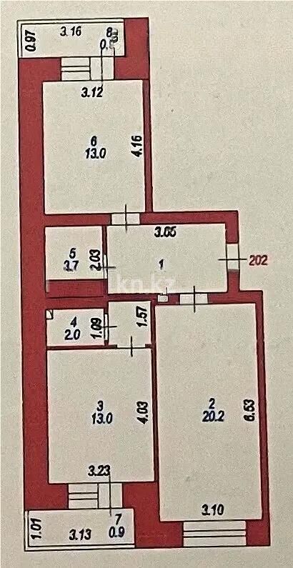 Продажа 2-комнатной квартиры, 63 м² - Продажа двухкомнатных квартир в кирпичном доме в Астане - страница 59 фото 4 из 4